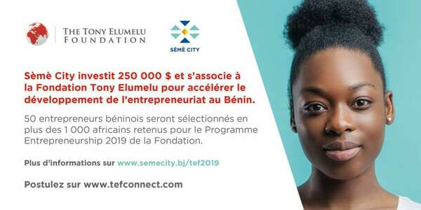 Sèmè-City s’associe à la fondation Tony Elumelu pour promouvoir l’entreprenariat