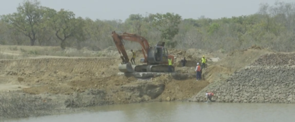 Une mission du MAEP constate l’avancement des travaux de construction du barrage de Tchakparou